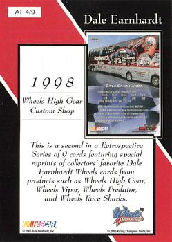 2003 Wheels American Thunder - Dale Earnhardt Retrospective #AT 4 Dale Earnhardt Back