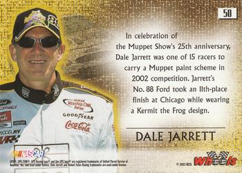 2003 Wheels High Gear #50 Dale Jarrett's Car Back