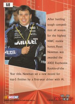 2003 Wheels High Gear #68 Ryan Newman Back