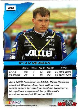2003 Wheels High Gear #20 Ryan Newman Back