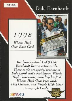 2003 Wheels High Gear - Dale Earnhardt Retrospective #RT 3 Dale Earnhardt Back