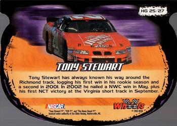 2003 Wheels High Gear - High Groove #HG 25 Tony Stewart Back