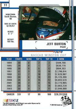 2004 Press Pass Eclipse #11 Jeff Burton Back