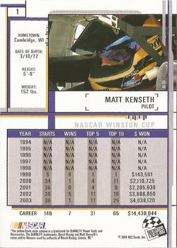 2004 Press Pass Eclipse #1 Matt Kenseth Back