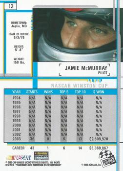 2004 Press Pass Eclipse #12 Jamie McMurray Back