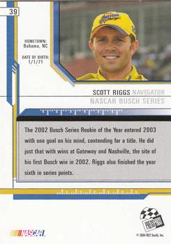 2004 Press Pass Eclipse #39 Scott Riggs Back