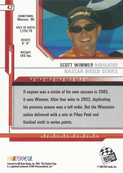 2004 Press Pass Eclipse #42 Scott Wimmer Back