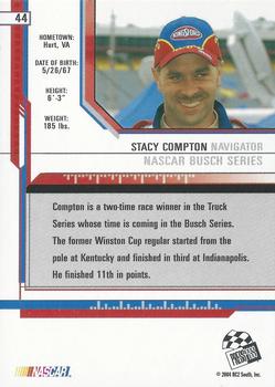 2004 Press Pass Eclipse #44 Stacy Compton Back