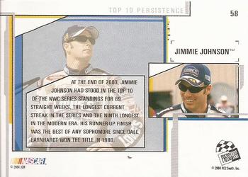 2004 Press Pass Eclipse #58 Jimmie Johnson Back