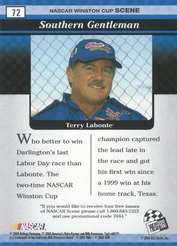 2004 Press Pass Eclipse #72 Terry Labonte Back