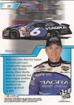 2004 Press Pass Premium #29 Mark Martin Back