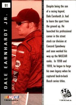 2004 Press Pass #91 Dale Earnhardt Jr. Back