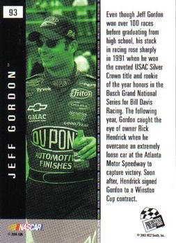 2004 Press Pass #93 Jeff Gordon Back