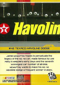 2004 Press Pass Stealth #11 #42 Texaco/Havoline Dodge Back