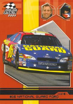2004 Press Pass Stealth #44 #16 National Guard Ford Front