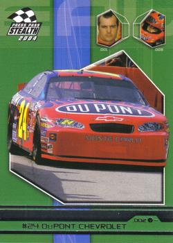 2004 Press Pass Stealth #26 #24 DuPont Chevrolet Front