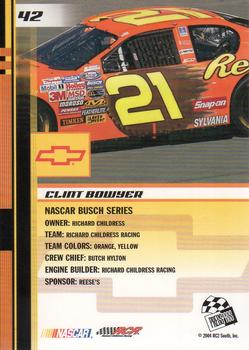 2004 Press Pass Trackside #42 Clint Bowyer Back