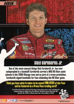 2004 Press Pass Trackside #109 Dale Earnhardt Jr. Back