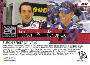 2004 Press Pass Trackside #84 Ricky Hendrick / Kyle Busch Back