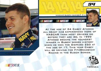 2004 Press Pass Trackside #94 Casey Atwood Back