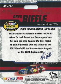 2004 Press Pass Trackside - Hot Pass #HP 1 Greg Biffle Back