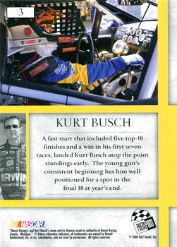 2004 Press Pass VIP #3 Kurt Busch Back