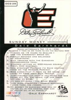 2004 Press Pass VIP - Dale Earnhardt Gallery #DEG 28 Dale Earnhardt Back