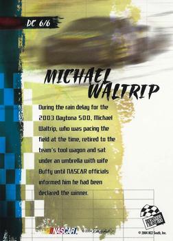 2004 Press Pass VIP - Driver's Choice #DC 6 Michael Waltrip Back