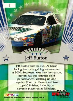 2004 Wheels American Thunder #1 Jeff Burton Back