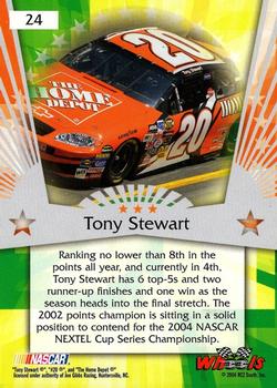 2004 Wheels American Thunder #24 Tony Stewart Back