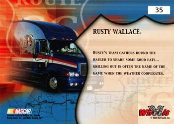 2004 Wheels American Thunder #35 Rusty Wallace's Rig Back