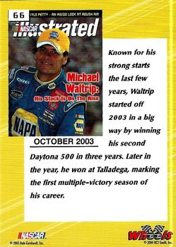 2004 Wheels High Gear #66 Michael Waltrip Back