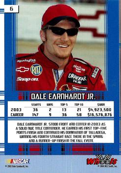 2004 Wheels High Gear #6 Dale Earnhardt Jr. Back