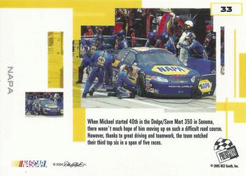 2005 Press Pass Eclipse #33 Michael Waltrip's Car Back