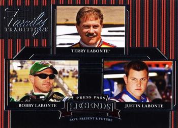 2005 Press Pass Legends #49 Terry Labonte / Bobby Labonte / Justin Labonte Front