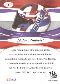 2005 Press Pass Premium #1 John Andretti Back