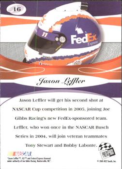 2005 Press Pass Premium #16 Jason Leffler Back