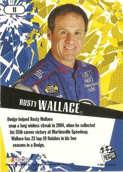 2005 Press Pass Stealth #11 Rusty Wallace Back
