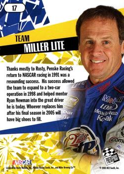 2005 Press Pass Stealth #17 Rusty Wallace Back