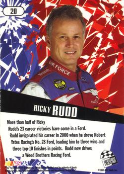 2005 Press Pass Stealth #20 Ricky Rudd Back