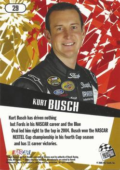 2005 Press Pass Stealth #29 Kurt Busch Back