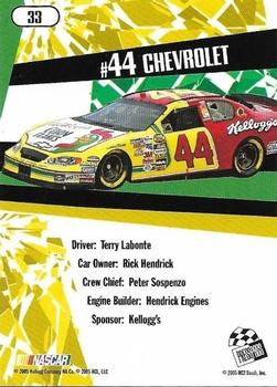 2005 Press Pass Stealth #33 Terry Labonte's Car Back