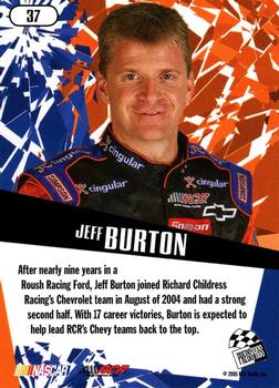 2005 Press Pass Stealth #37 Jeff Burton Back