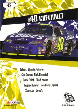 2005 Press Pass Stealth #42 Jimmie Johnson's Car Back
