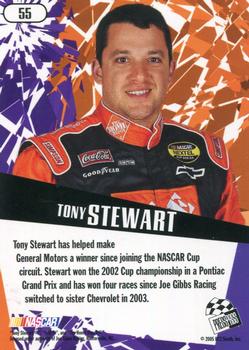 2005 Press Pass Stealth #55 Tony Stewart Back