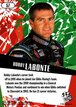2005 Press Pass Stealth #57 Bobby Labonte Back