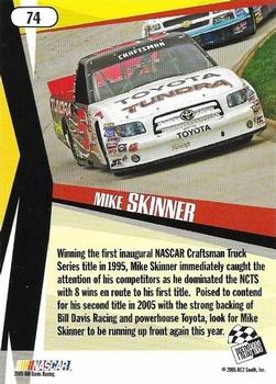 2005 Press Pass Stealth #74 Mike Skinner Back