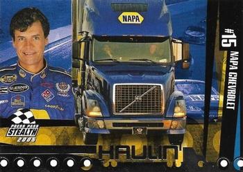 2005 Press Pass Stealth #84 Michael Waltrip's Transporter Front