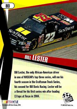 2005 Press Pass Stealth #80 Bill Lester Back