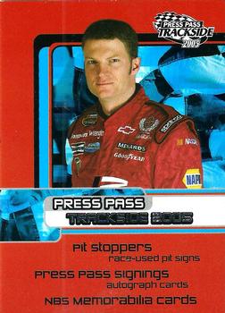 2005 Press Pass Trackside #100 Dale Earnhardt Jr. Front